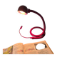 Lampe Serpent rouge "Hebi", années 70