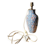 Antique lamp base in Gien earthenware