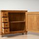 Antique Pine Biedermeier Cabinet with Four Drawers
