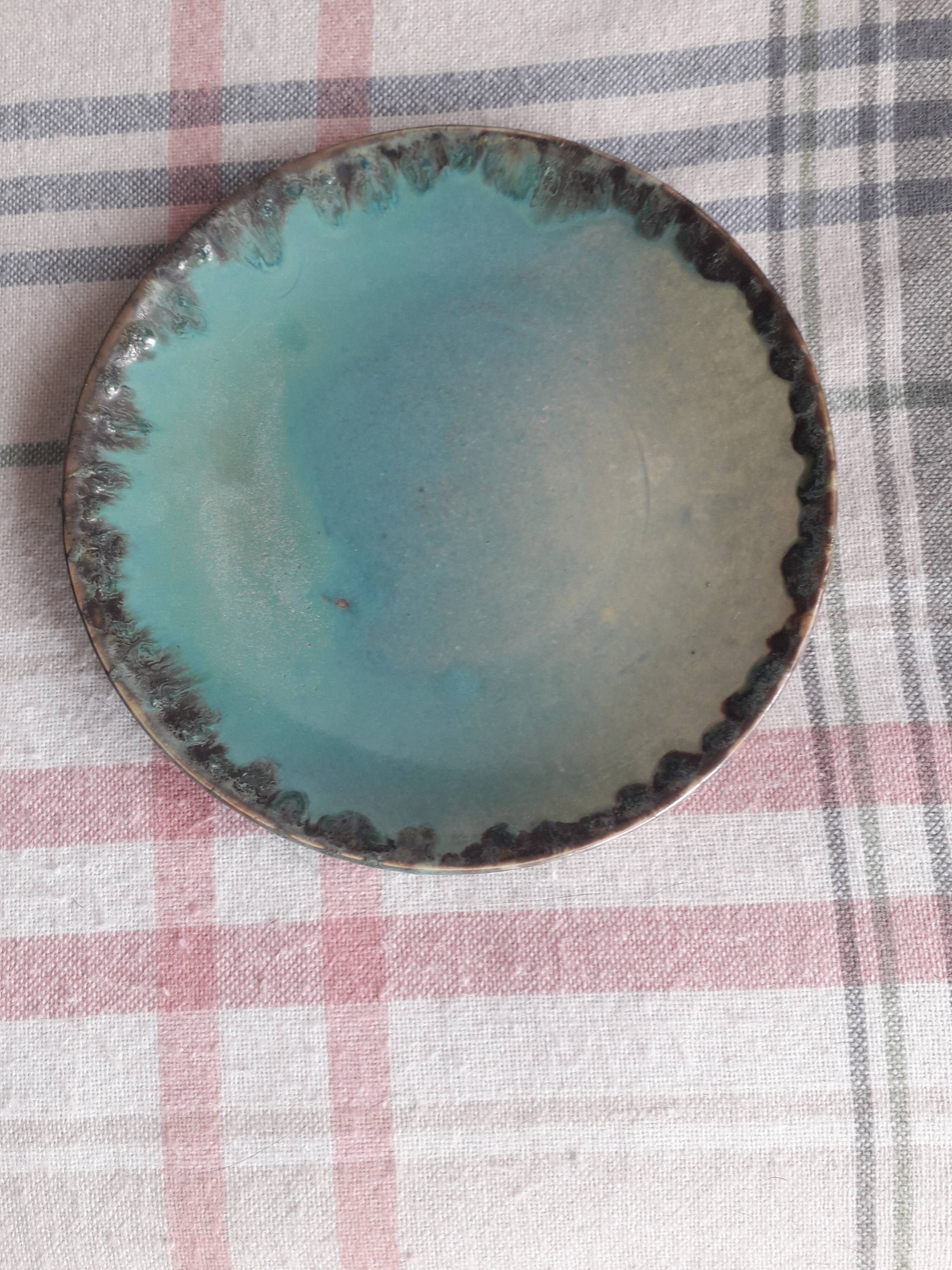 Vintage ceramic signed Gréber