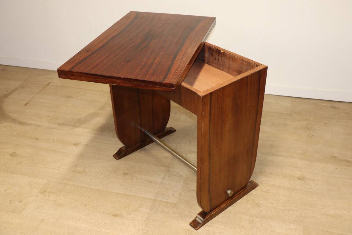 Art Deco "Portefeuille" table in rosewood - 1950