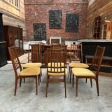 Lot of 6 chairs 60s