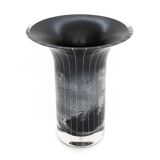 Vase en verre années 80