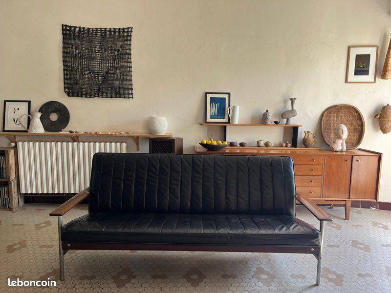 Canapé design scandinave 50’s par Sven Ivar Dysthe