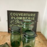 Lot de 3 bocaux à conserve anciens