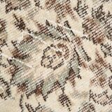 7x10 Vintage Faded Beige & Grey Anatolian Flatweave Vintage Area Rug