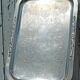 Silver metal serving tray
