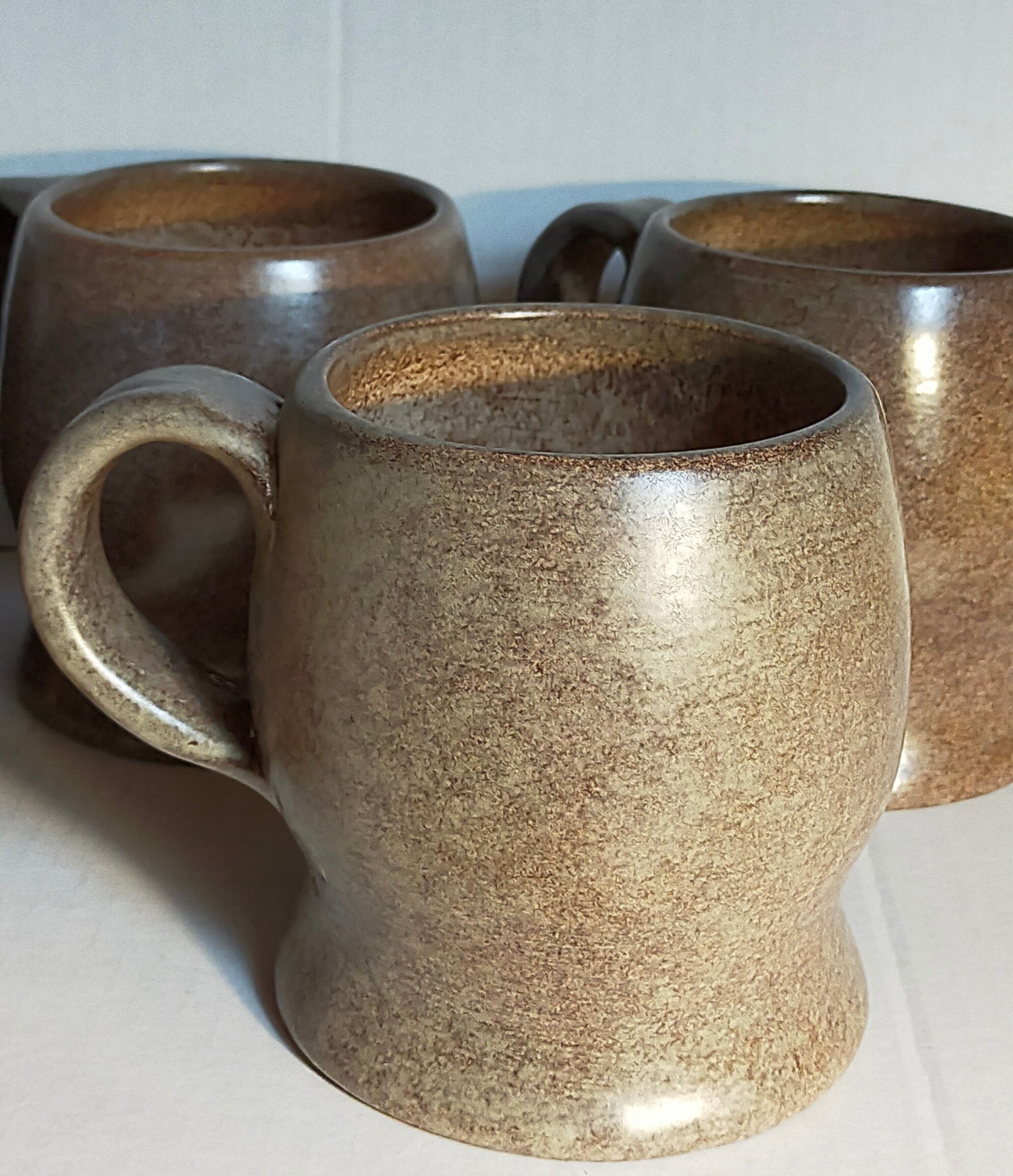 Six chopes céramiques de Max Idlas années 60