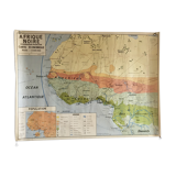 Black African political and economic 1962 school map
