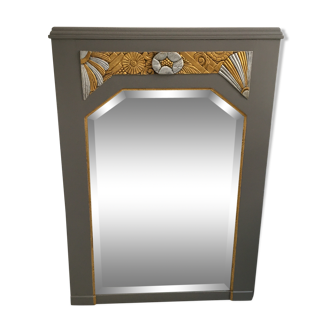 Art deco trumeau mirror - 103x72cm