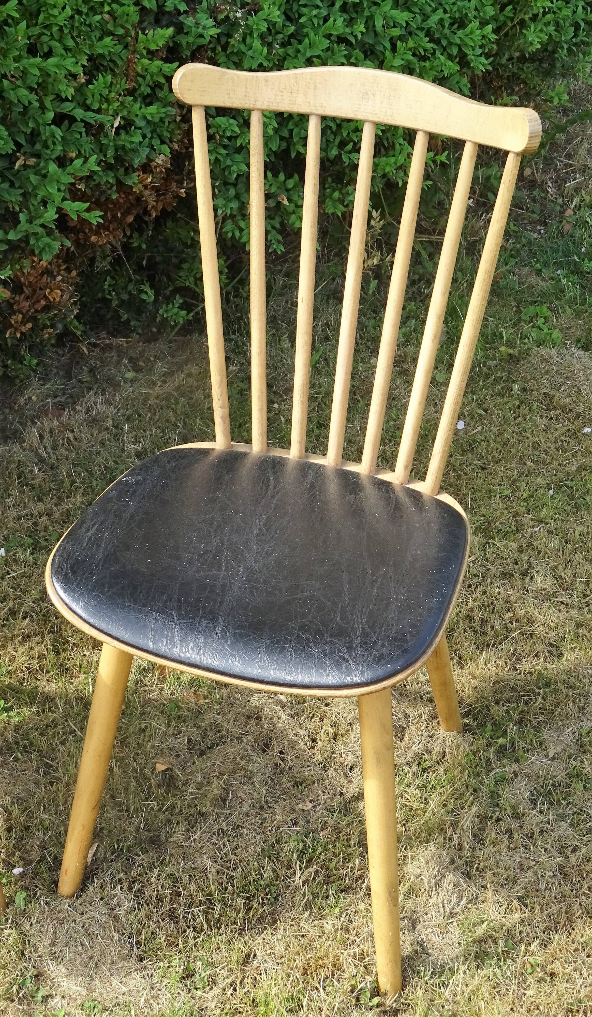 Four baumann chairs