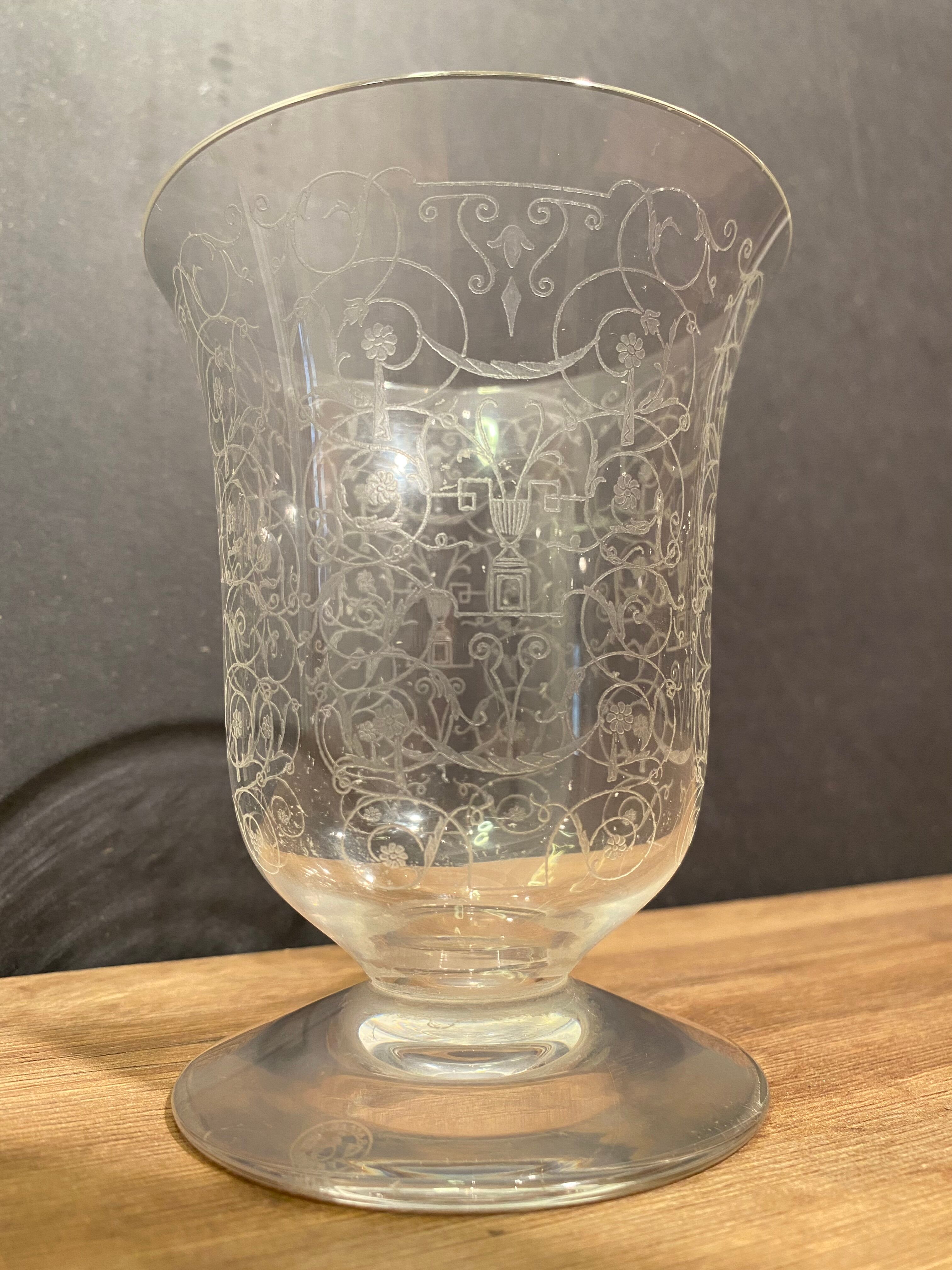 Crystal vase signed Baccarat