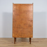 Mid-century teak shelf with pull-out top, 1970s