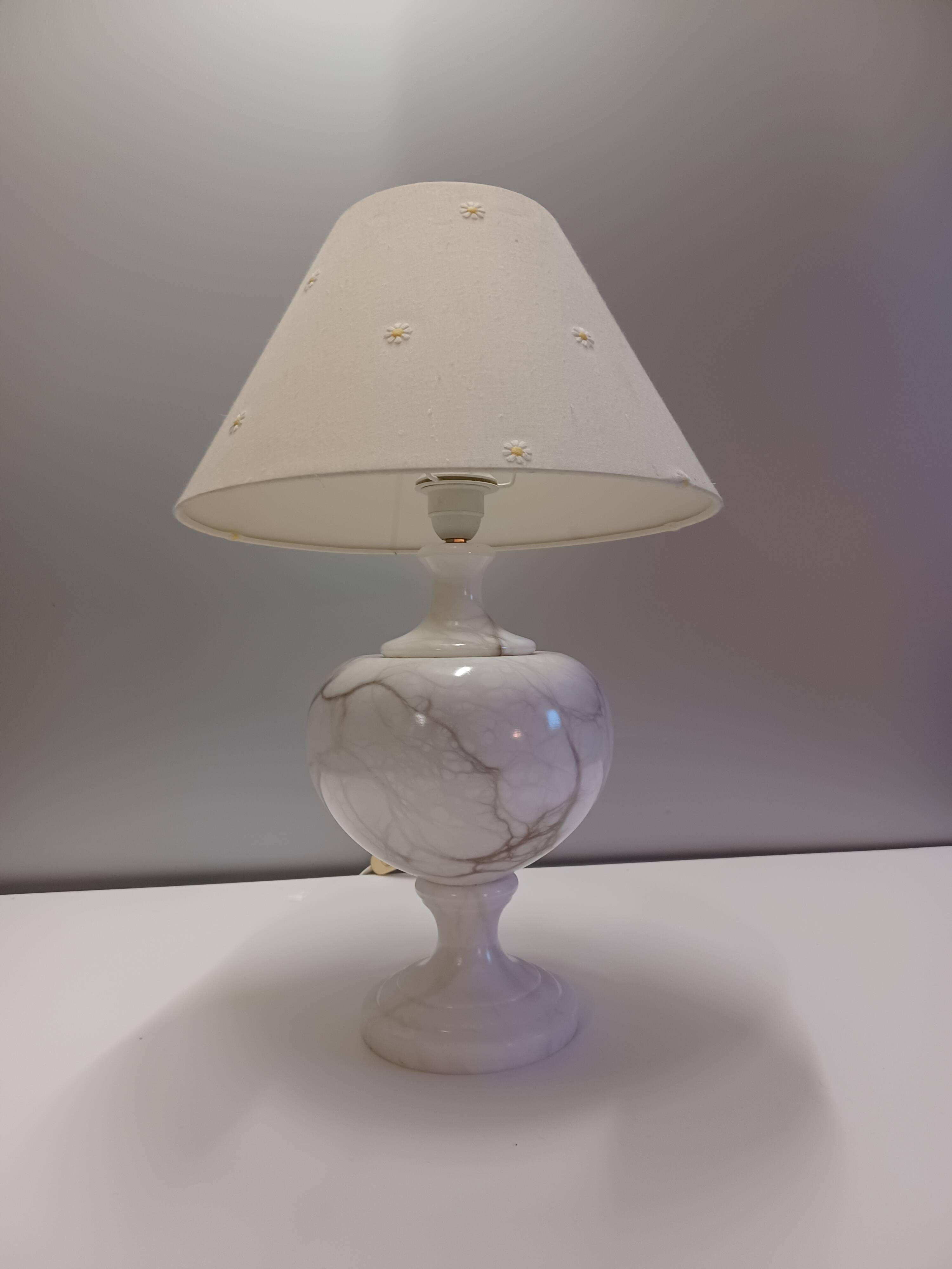 Vintage table lamp - Marble / onyx base - 1960