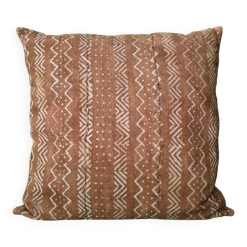 Housse de coussin en tissu bogolan ancien