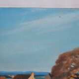 Claude PALLOT (1901-1987) "The hamlet" oil on panel signed