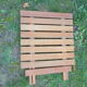 Wooden slatted side table