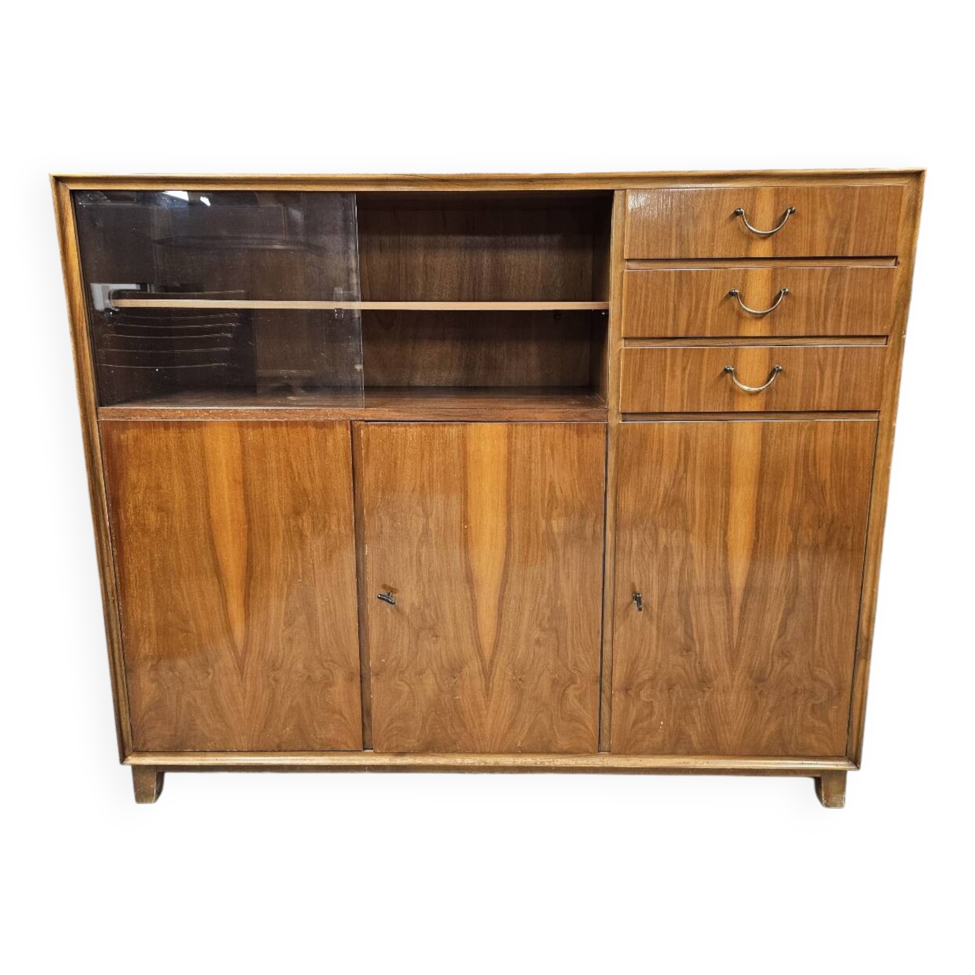 Art Deco walnut sideboard, 1960