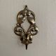 Antique brass wall candle holder