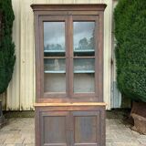 Small antique dresser in gray wood color