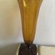Bubble glass vase and breath of the famous glassworks of Biot sign