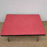 Red formica coffee table
