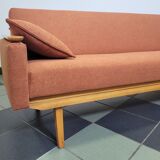 Mier Topolčany Design reclining sofa Czechoslovakia 1960s.