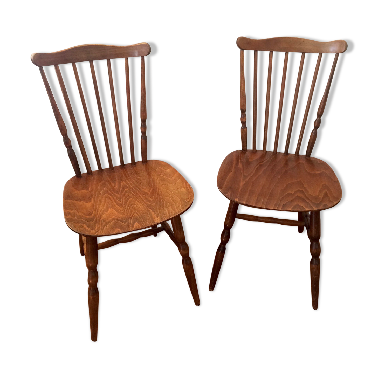 Paire de chaises Baumann modèle Tacoma