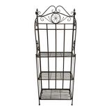 Foldable metal shelf