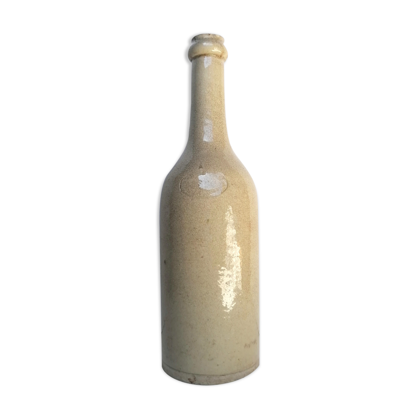 Cracked enamelled sandstone bottle