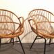 Rohe Noordwolde rattan vintage sixties design armchair