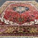 Indo-heriz Serapi Design, Geometric Carpet