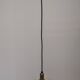 Art Deco style ball pendant light in gold glass