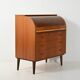 Scandinavian teak secrétaire with sliding tambour