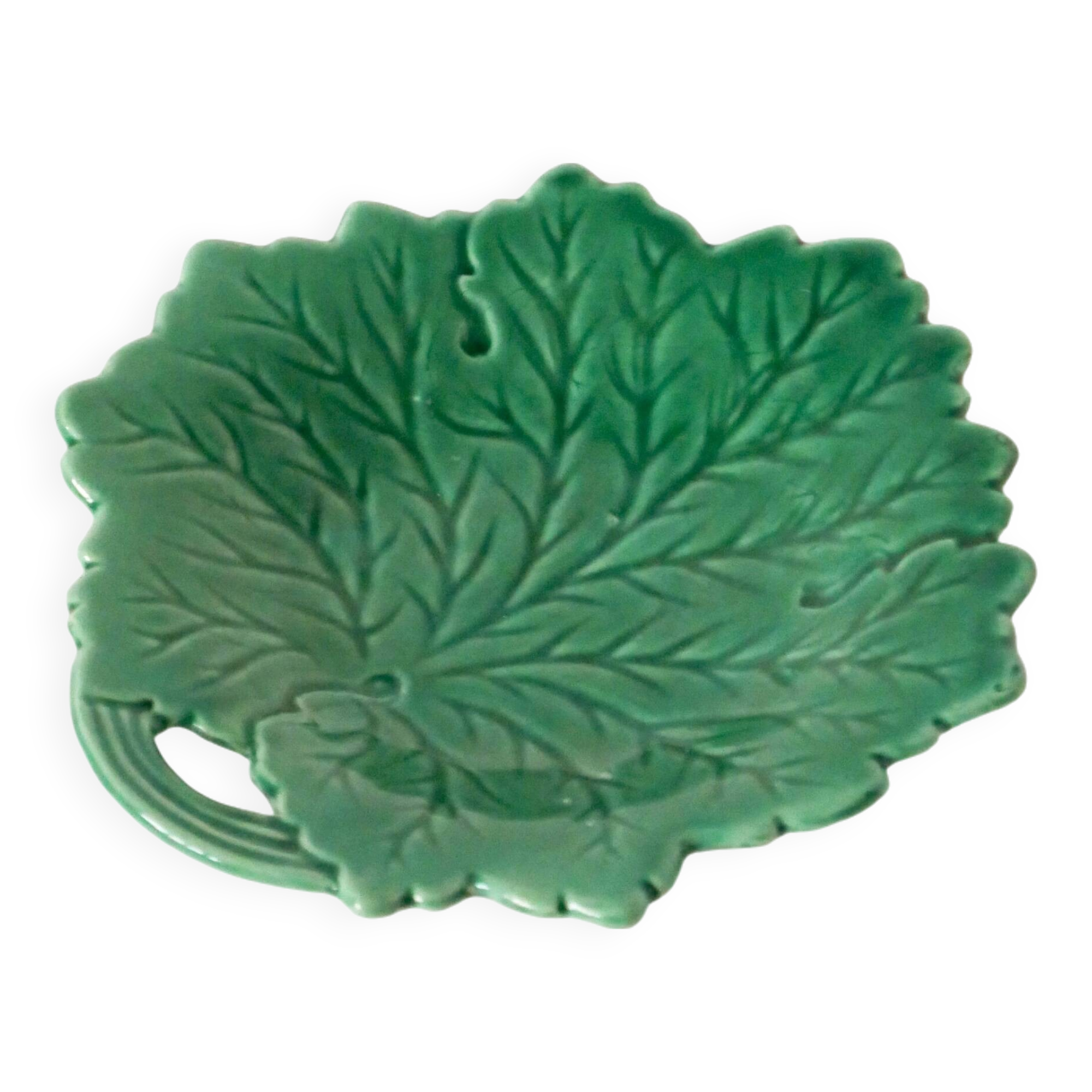 Leaf model slip pocket emptier, Green, 1960 - 14 cm