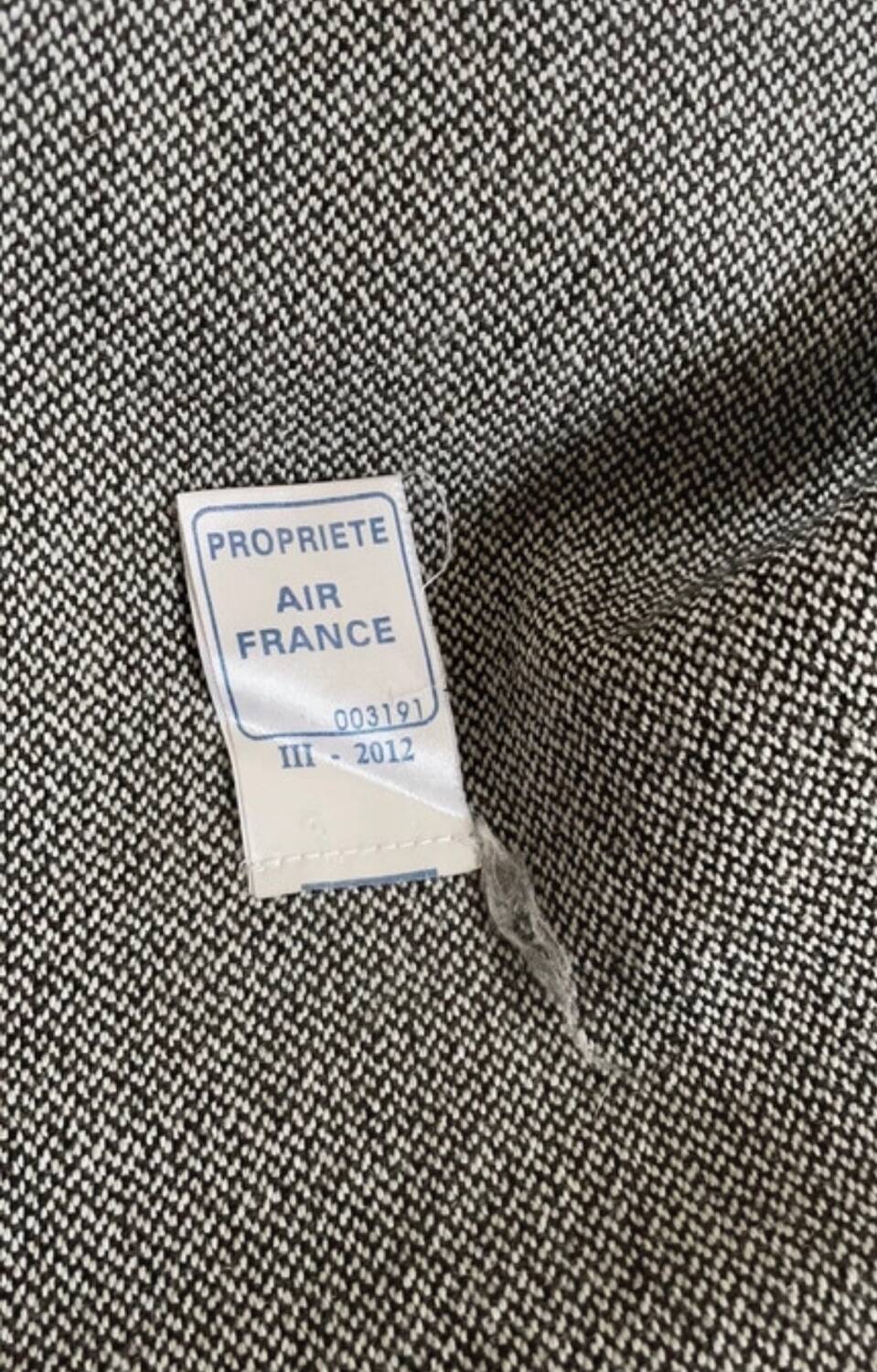 plaid Air France laine vierge