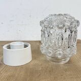 Vintage White Porcelain Ceiling Light, 1970s