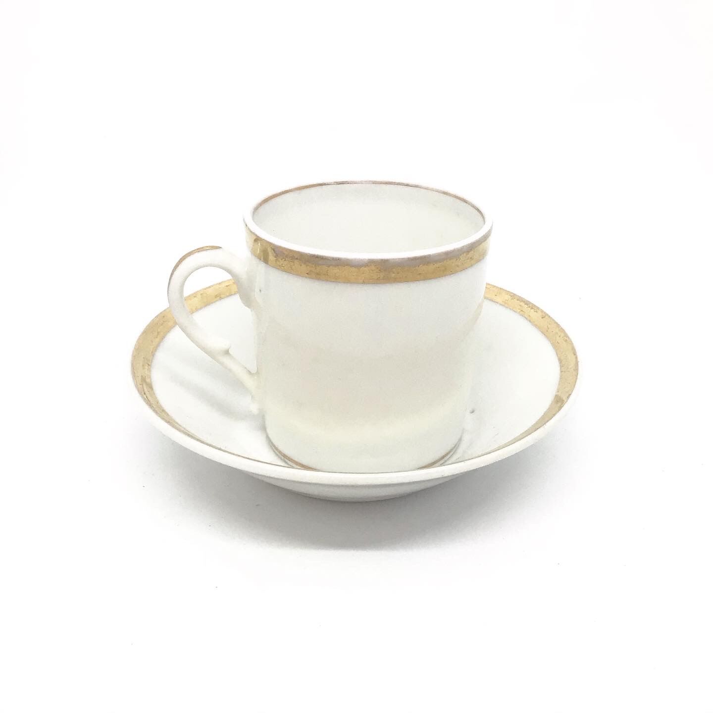 Lot of eight coffee cups and under cups