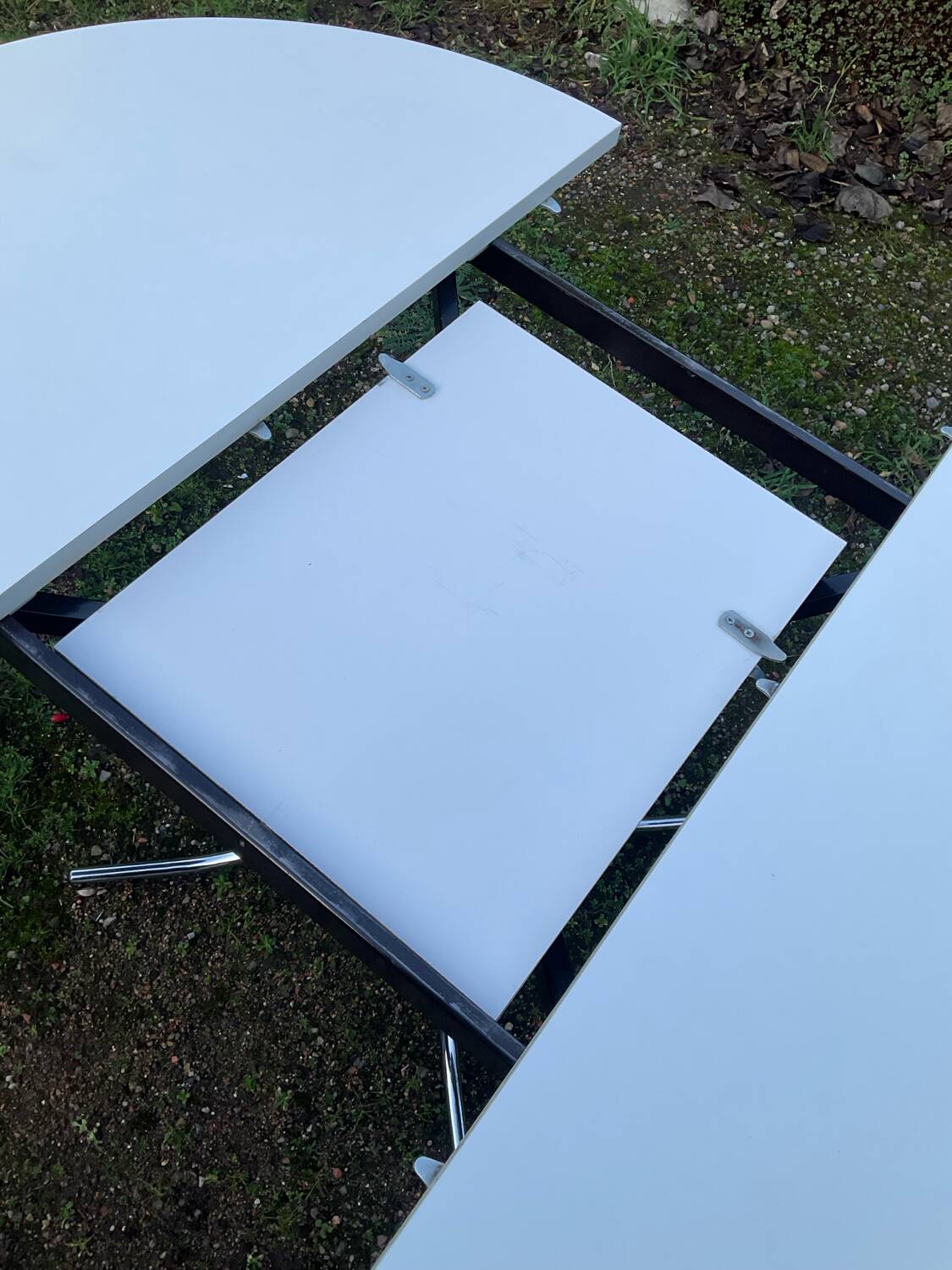 Table à manger extensible des années 70
