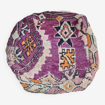 Pouf berbère bohemian fait main 60 X 60 X 25 CM