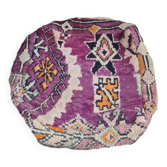 Handmade bohemian Berber pouf 60 X 60 X 25 CM