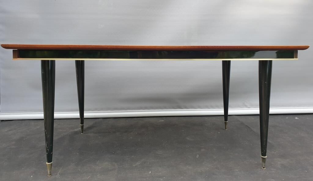 Black teak table 1960s