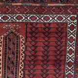 Tapis vintage Afghan motif Hatchlou fait main 168X205 cm