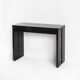 Vintage extendable table / console in lacquered wood by Paul Michel, France 1990