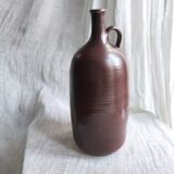 Large burgundy jar
