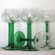 6 verres à vin d'Alsace sérigraphiés en très bon état