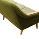 Vintage olive boucle sofa, 1970's norway
