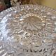 Ceiling lamp in molded glass