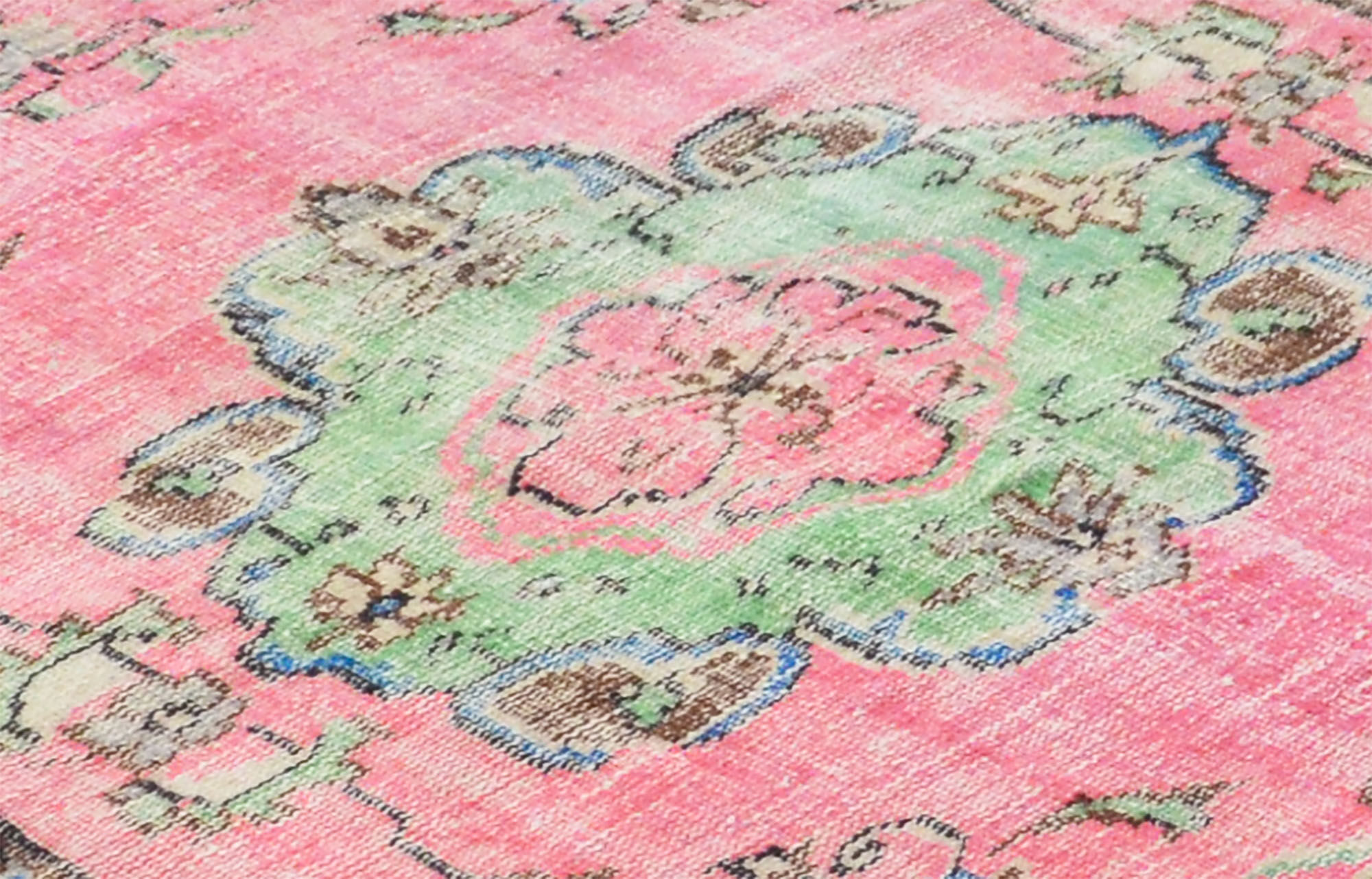 Anatolian handmade vintage rug 257 cm x 151 cm