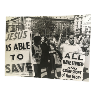 Tirage manifestation - Jesus - USA, années 80